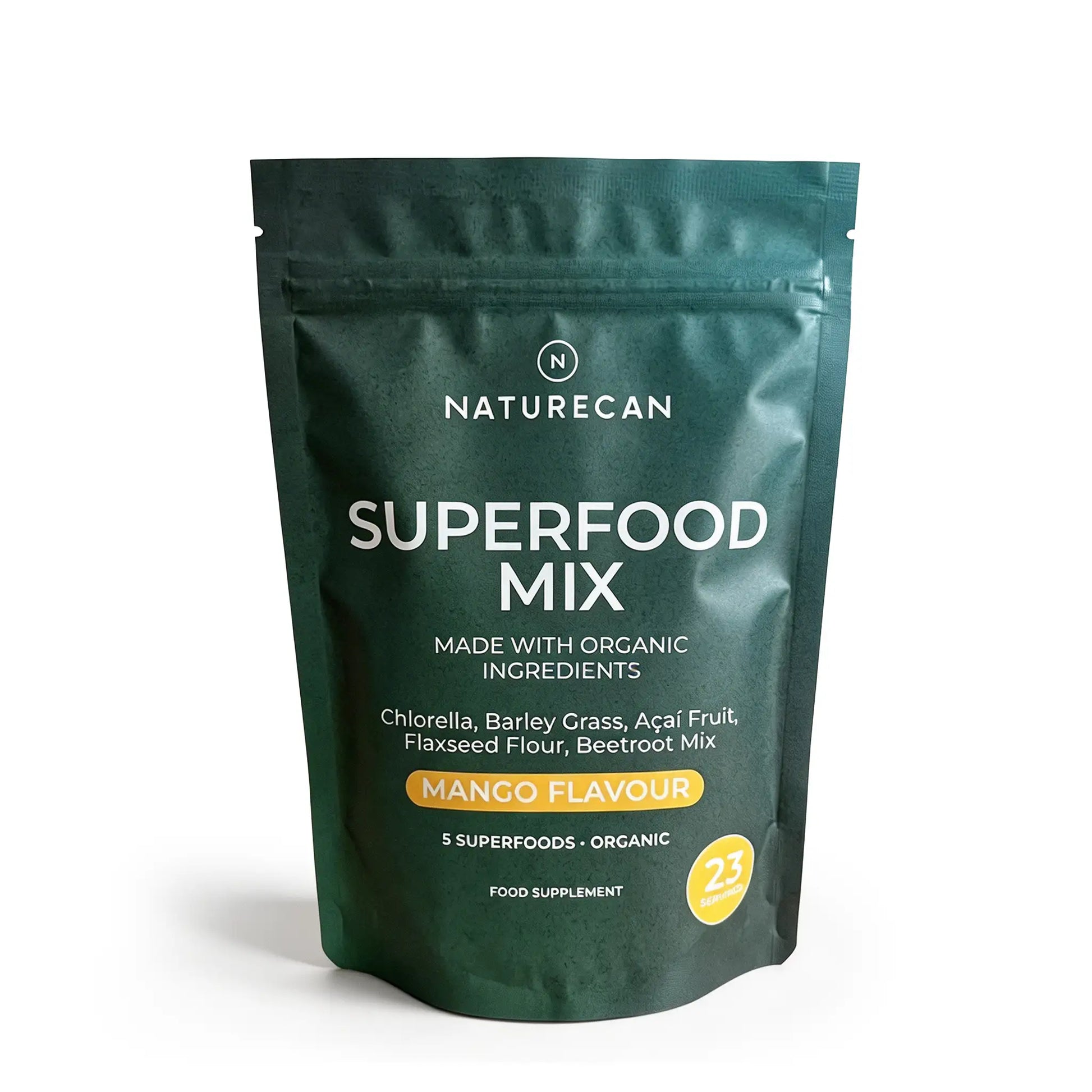 Superalimento ecológico en polvo