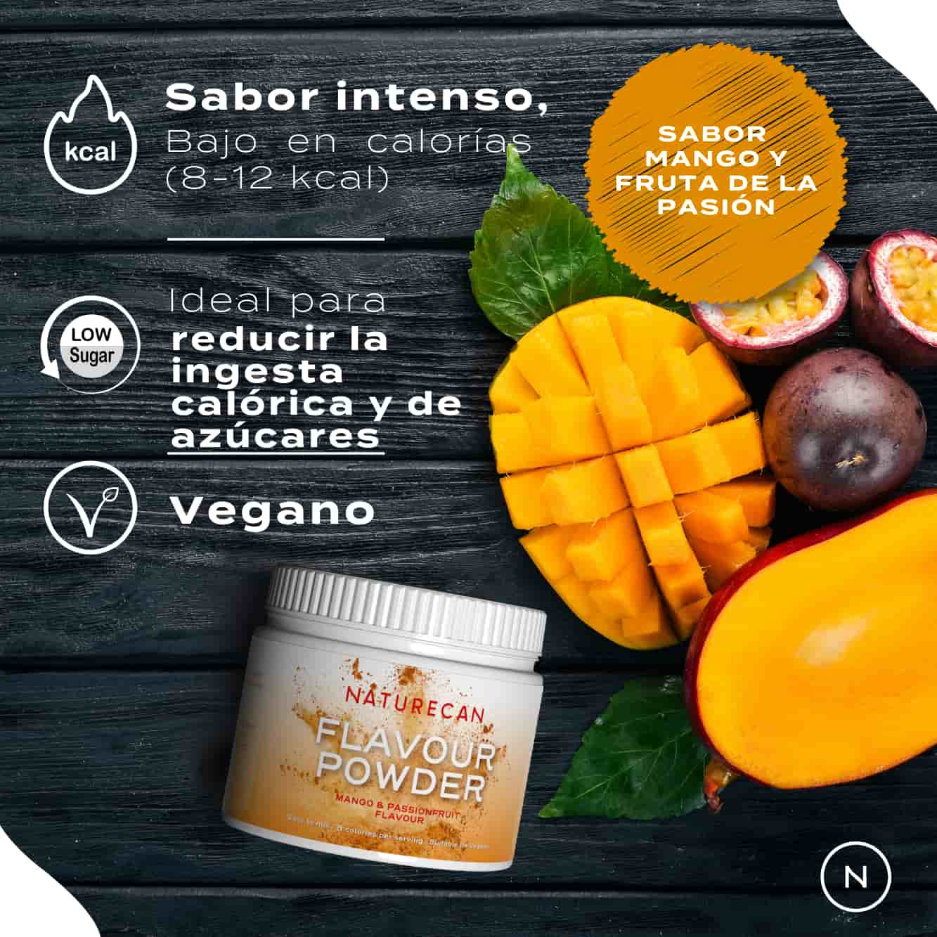 Saborizante en polvo - Mango y frutas de la pasión